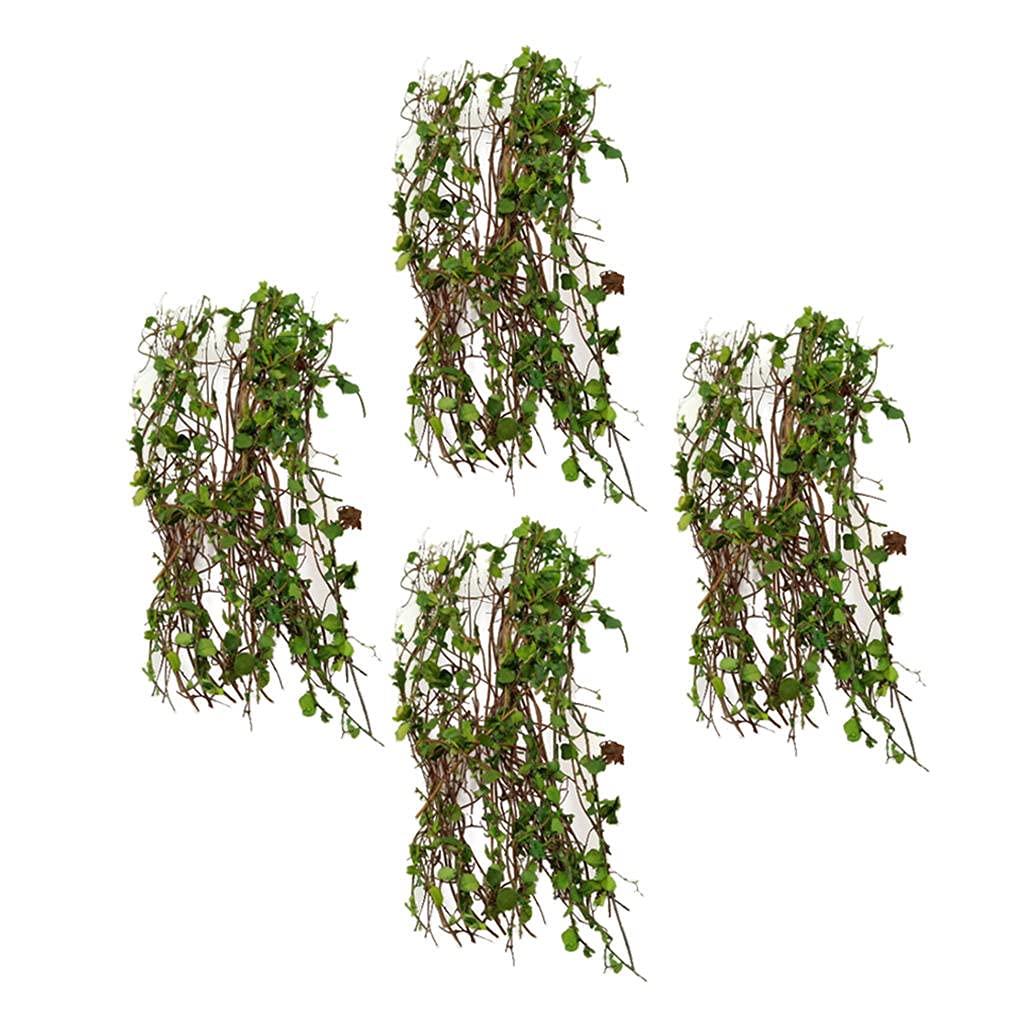 DYNWAVE 4-Piece Resin Miniature Vines Set for Diorama, Scenery Layout & Model Train Modification - Perfect for Wargaming Terrain, Fairy Garden Decor and DIY Craft Projects