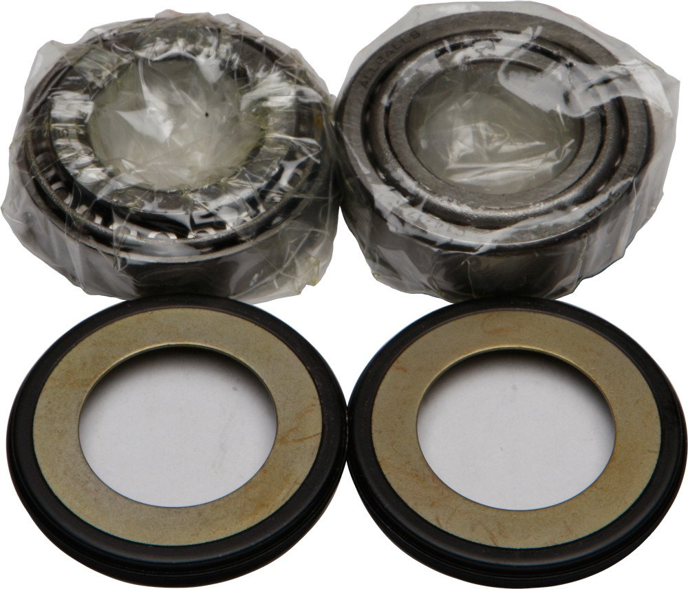 All Balls Steering Stem Bearing Kit - High Quality Motorcycle Steering Bearings Replacement for Harley, Honda, Yamaha - Perfect for Off-Road, Cruiser & Sport Bike Maintenance