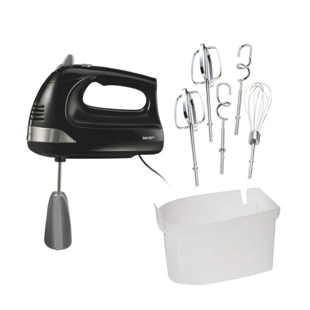Hamilton Beach 62639C 6-Speed Hand Mixer with Snap-On Case - Perfect for Baking, Whipping Cream & Mixing Dough at Home