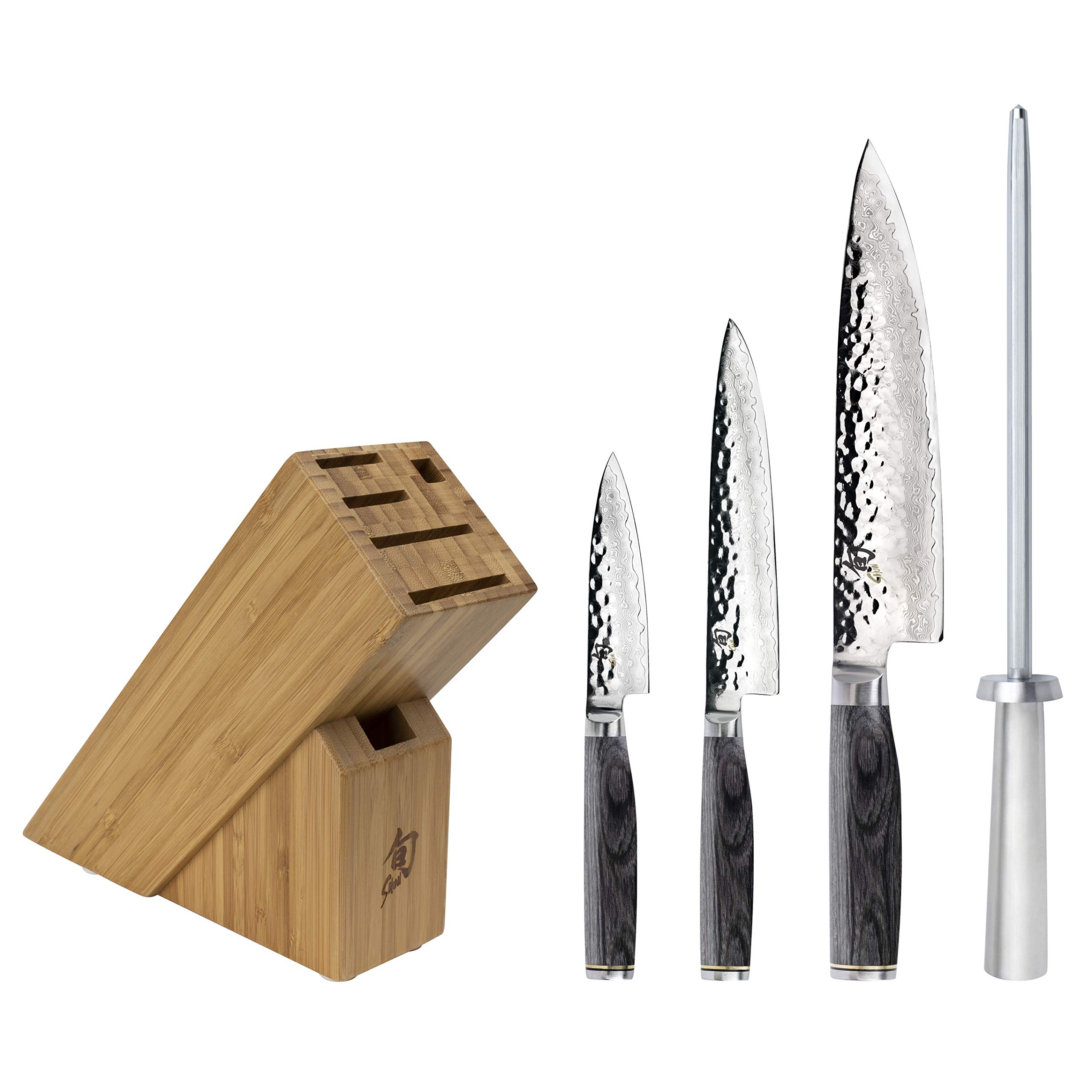 Premium Shun Cutlery 5-Piece Japanese Knife Block Set - 8