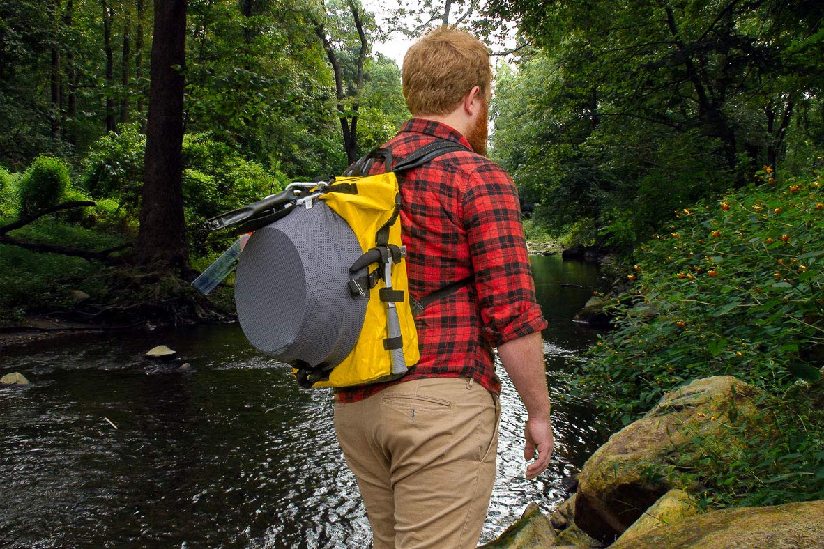 GP-KIT60WB Waterproof Gold Panning Backpack with Neoprene Sluice Box & Mesh Pan Bag - Ideal for Prospecting, Mining & Outdoor Adventures