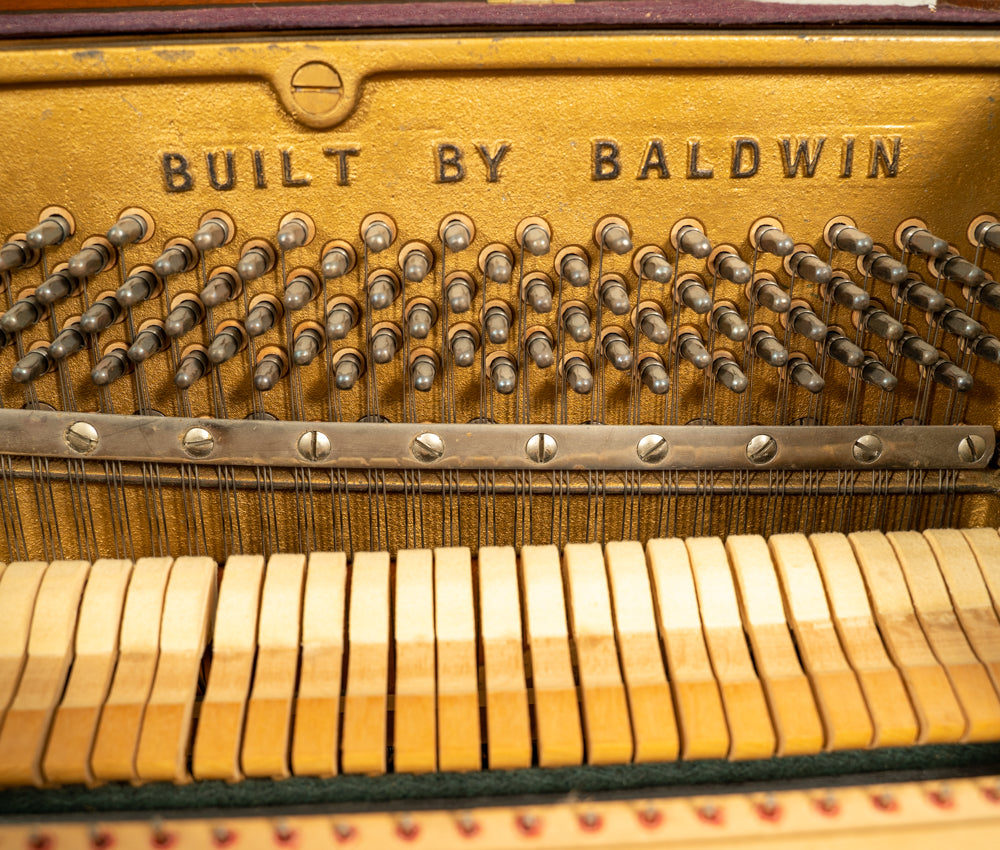 Acrosonic by Baldwin Spinet Piano in Satin Oak Finish | Serial Number 670826 | Perfect for Home, Studio & Small Venue Performances
