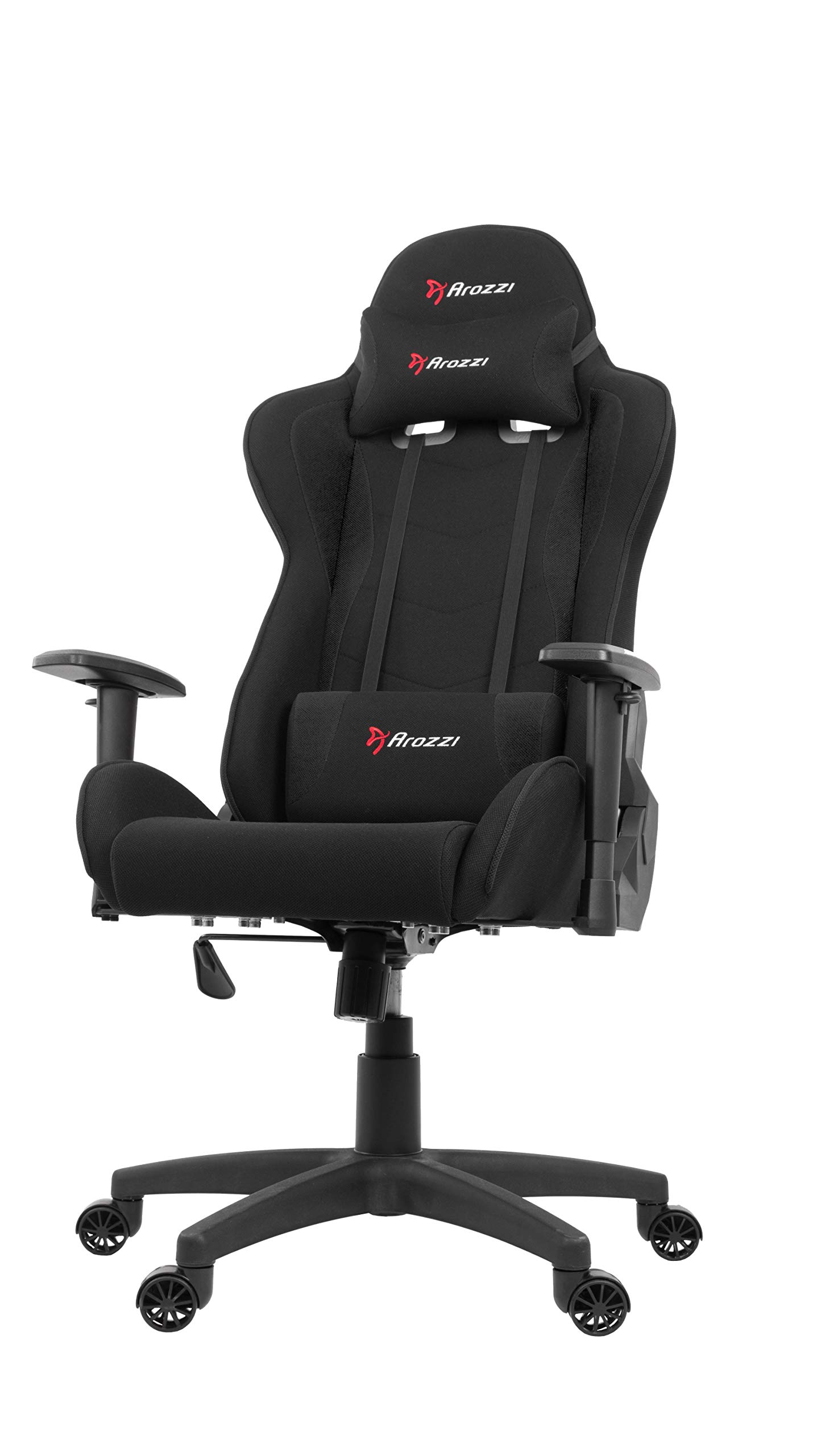Arozzi Forte Ergonomic Gaming Office Chair - High Back Mesh Fabric with Adjustable Lumbar & Neck Support, Recliner, Swivel, Tilt & Height Adjustment - Black - Perfect for Long Hours of Gaming, Work & Home Office Use