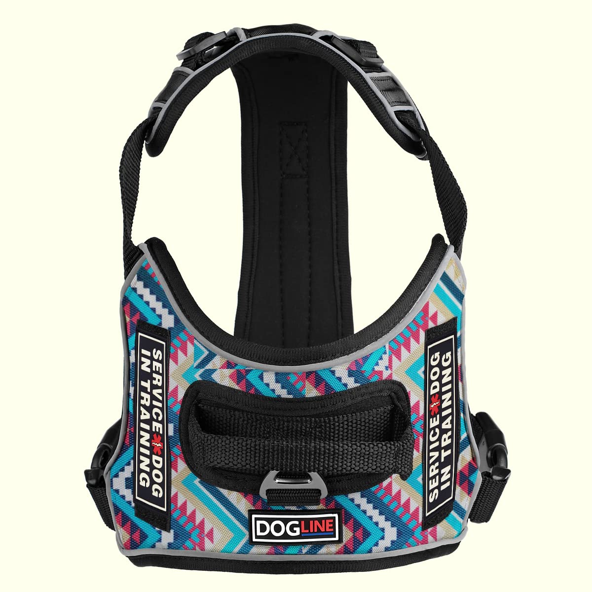 No-Pull Dog Harness with Reflective Vest & Quick Release Buckles - Adjustable 36-45