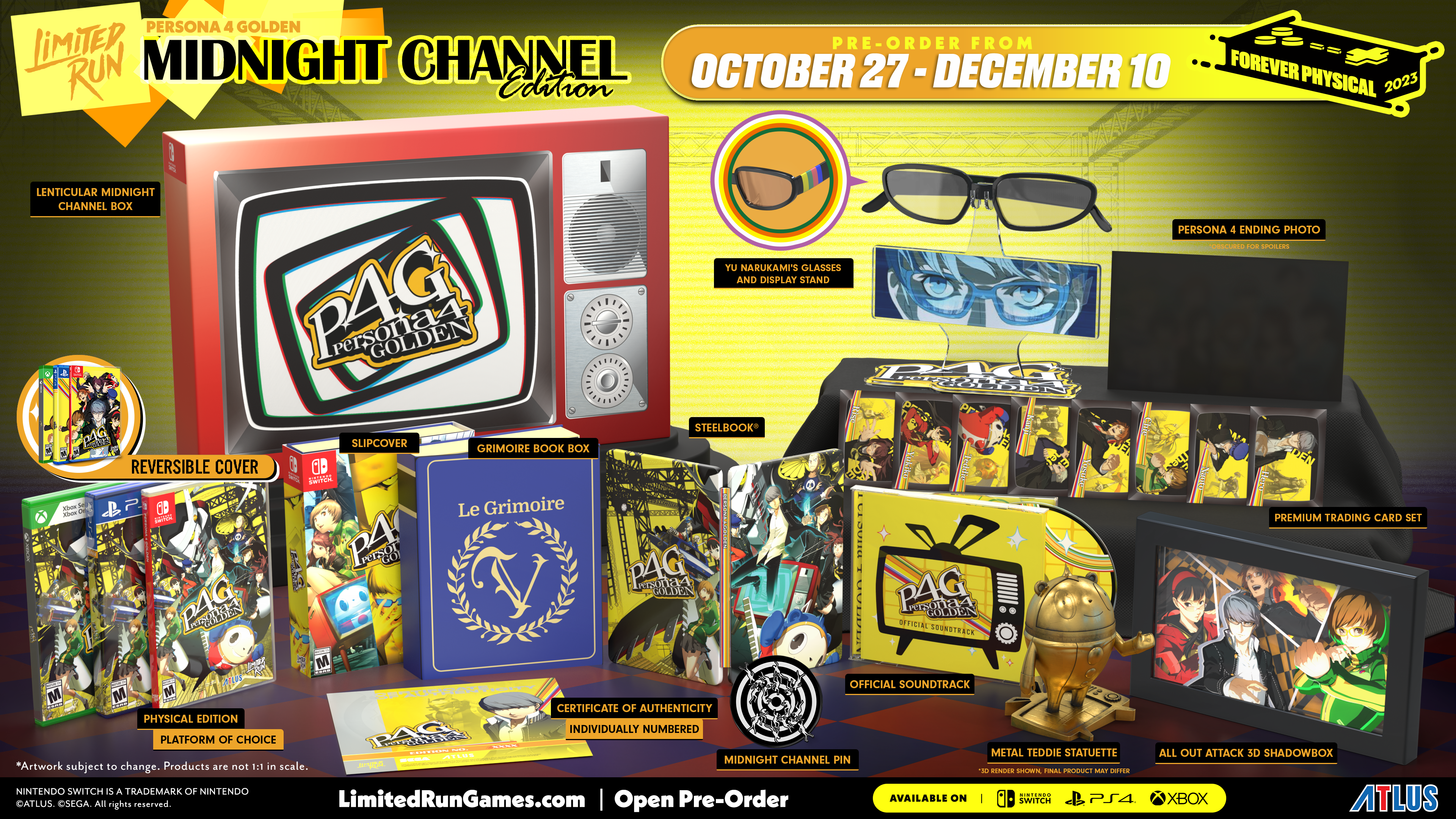 Persona 4 Golden Midnight Channel Edition (PS4) - Limited Collector's Run #538 | JRPG Game for PlayStation 4 | Perfect for Fans and Collectors | Great for Gaming Nights and Anime Enthusiasts