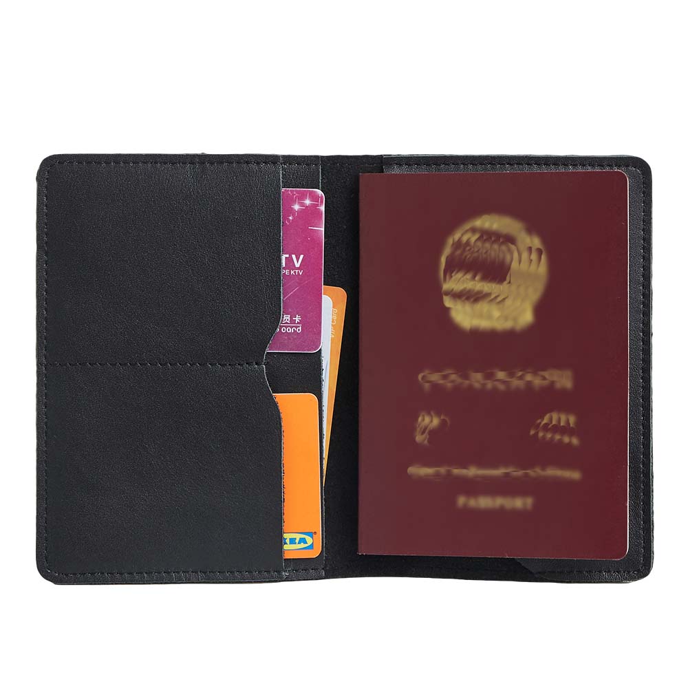 Premium Unisex Dual Fold Passport Holder - RFID Blocking Travel Wallet for Men & Women - Perfect for International Flights, Business Trips & Vacations