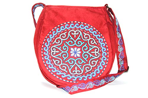 Embroidered Tote Bag for Women - Stylish Crossbody Handbag with Floral Design - Perfect for Shopping, Travel & Everyday Use
