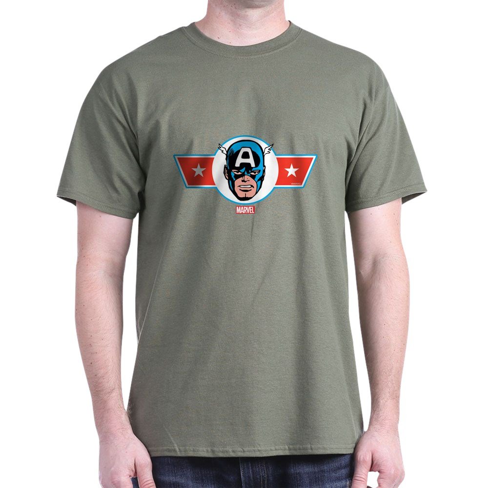 Captain America Dark T-Shirt - Graphic Tee for Men & Women | Superhero Marvel Comics Apparel | Casual Wear, Cosplay & Gifts