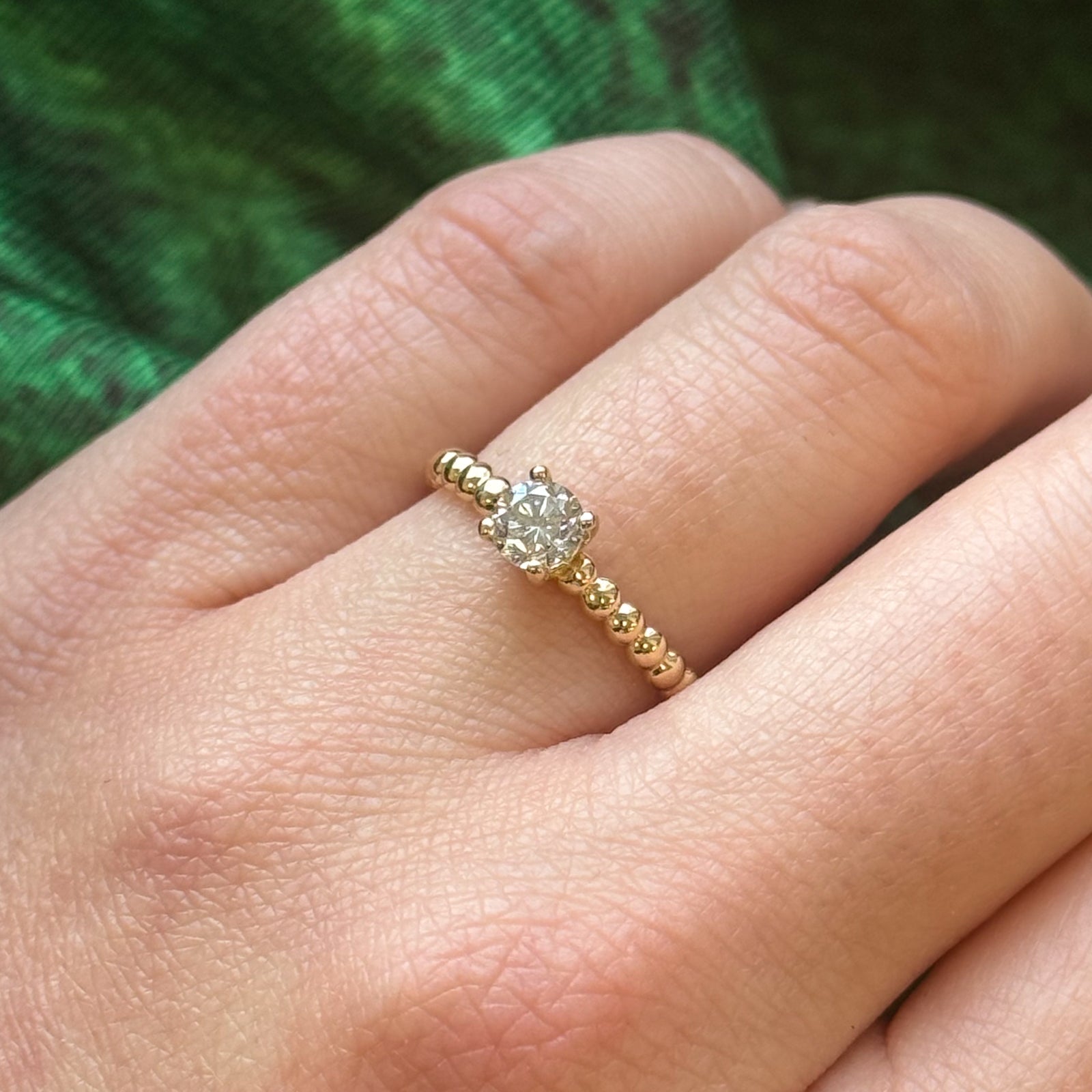 GIA Certified Diamond Ring - 0.31ct Round Brilliant Cut, Size 6.75, 14K White Gold Engagement Ring for Women | Perfect for Proposals, Anniversaries & Special Occasions