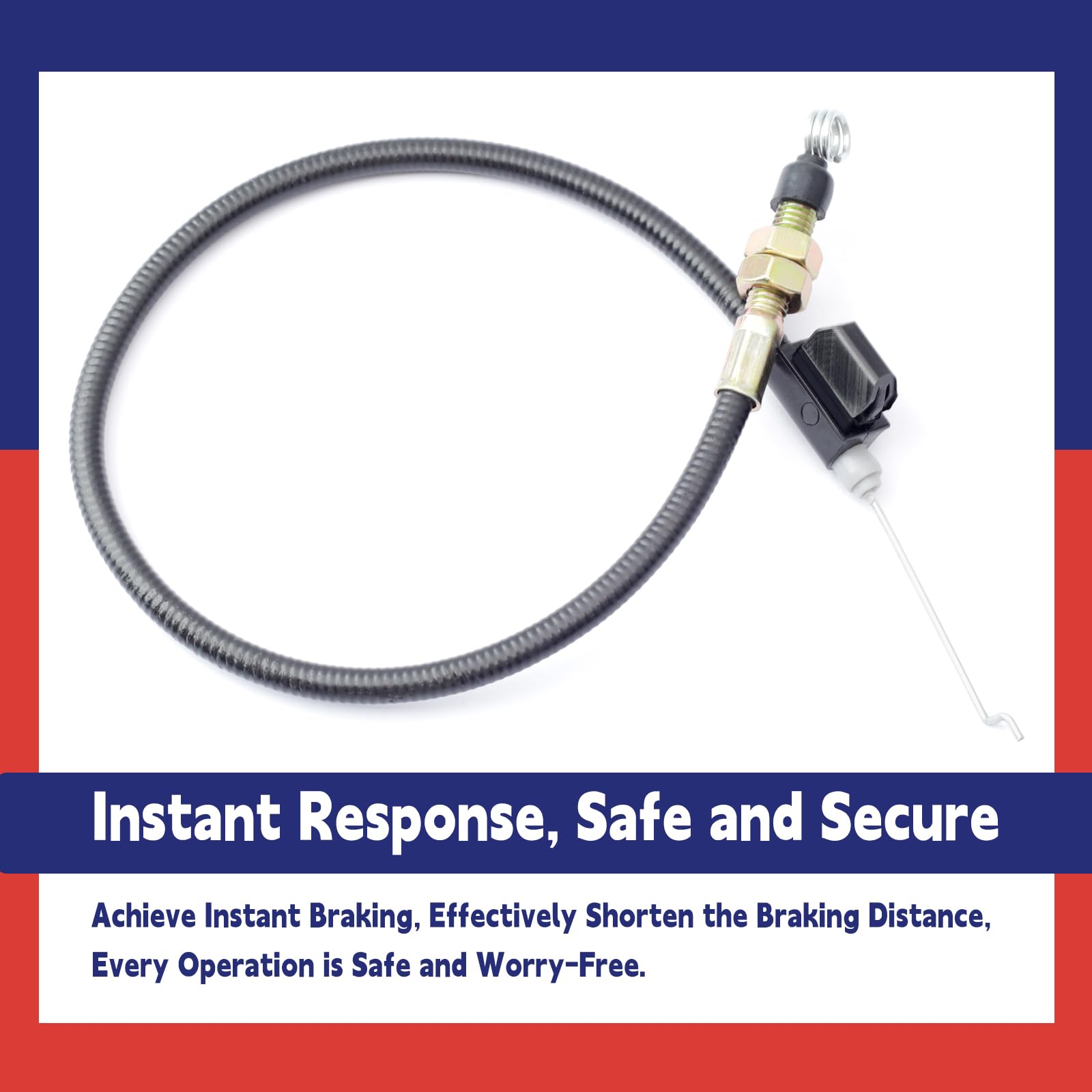 Bad Boy Magnum MZ Lawn Mower Brake Cable Replacement 064-8057-17 (Fits 2017-2024 Models) - Durable OEM Compatible Part for Smooth Mowing Performance