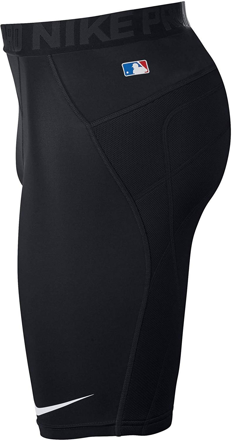 Nike Boys' Pro Heist Dri-FIT Baseball Sliding Shorts - Moisture-Wicking Compression Shorts for Youth Baseball Players (Black/Black, XS) - Perfect for Baseball Practice, Games & Sports Training