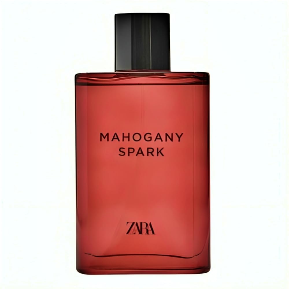 Zara Mahogany Spark Men's Cologne - Addictive Woody Fragrance with Bergamot, Lavender & Warm Spices - Eau de Toilette 90ml (3.04 fl oz) - Perfect for Date Nights, Office Wear & Special Occasions