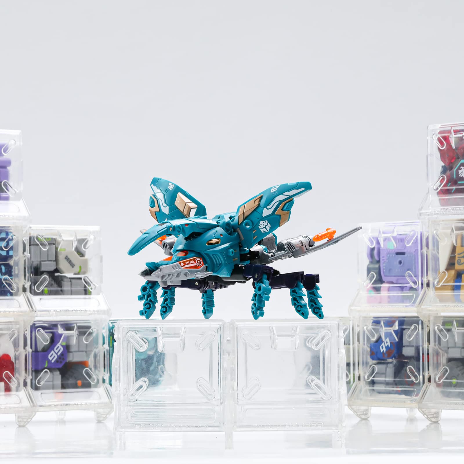 52TOYS BEASTBOX BB-40ZE Zephyr Transformable Robot Action Figure - Convertible Mecha & Cube Collectible Toy for Teens & Adults | Perfect Birthday Gift for Anime Fans & STEM Enthusiasts | Great for Display, Play & STEM Learning Activities