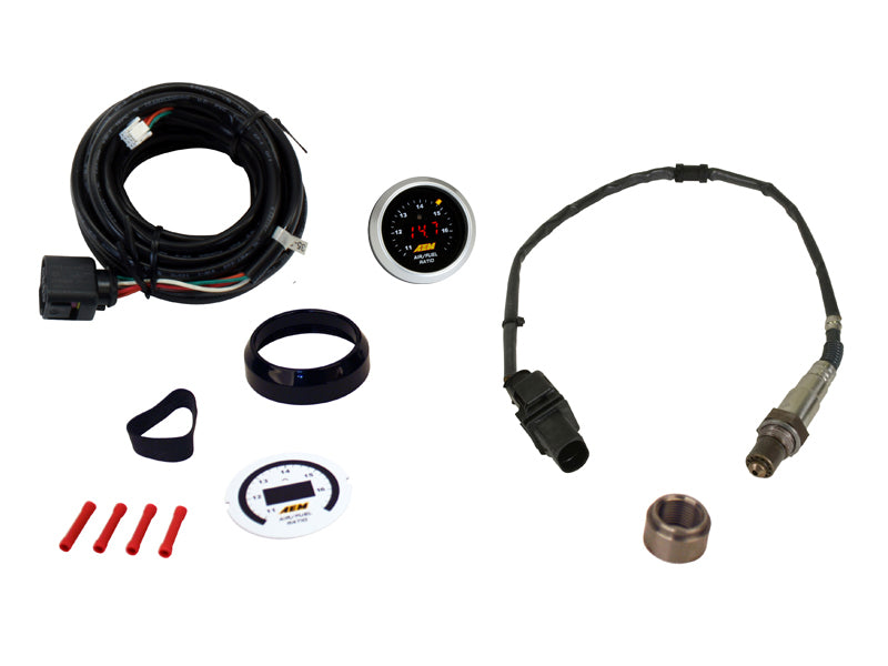 AEM Digital Wideband UEGO Air Fuel Ratio Gauge - High Performance O2 Sensor for Cars, Trucks & Racing - Real-Time AFR Monitoring for Tuning & Diagnostics