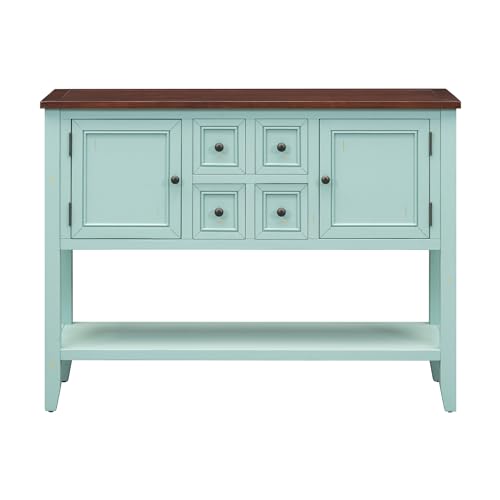 Retro Blue-4 Drawers