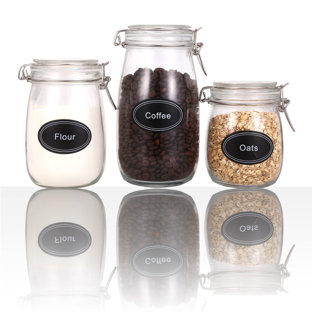 SWOMMOLY 771 Printed Spice Jar Labels with Extra Write-on Labels - Pantry Organization Stickers & Chalk Marker Pen Set for Kitchen, Spice Rack & Pantry - Includes Chalkboard & Transparent Labels for Home & Restaurant Use