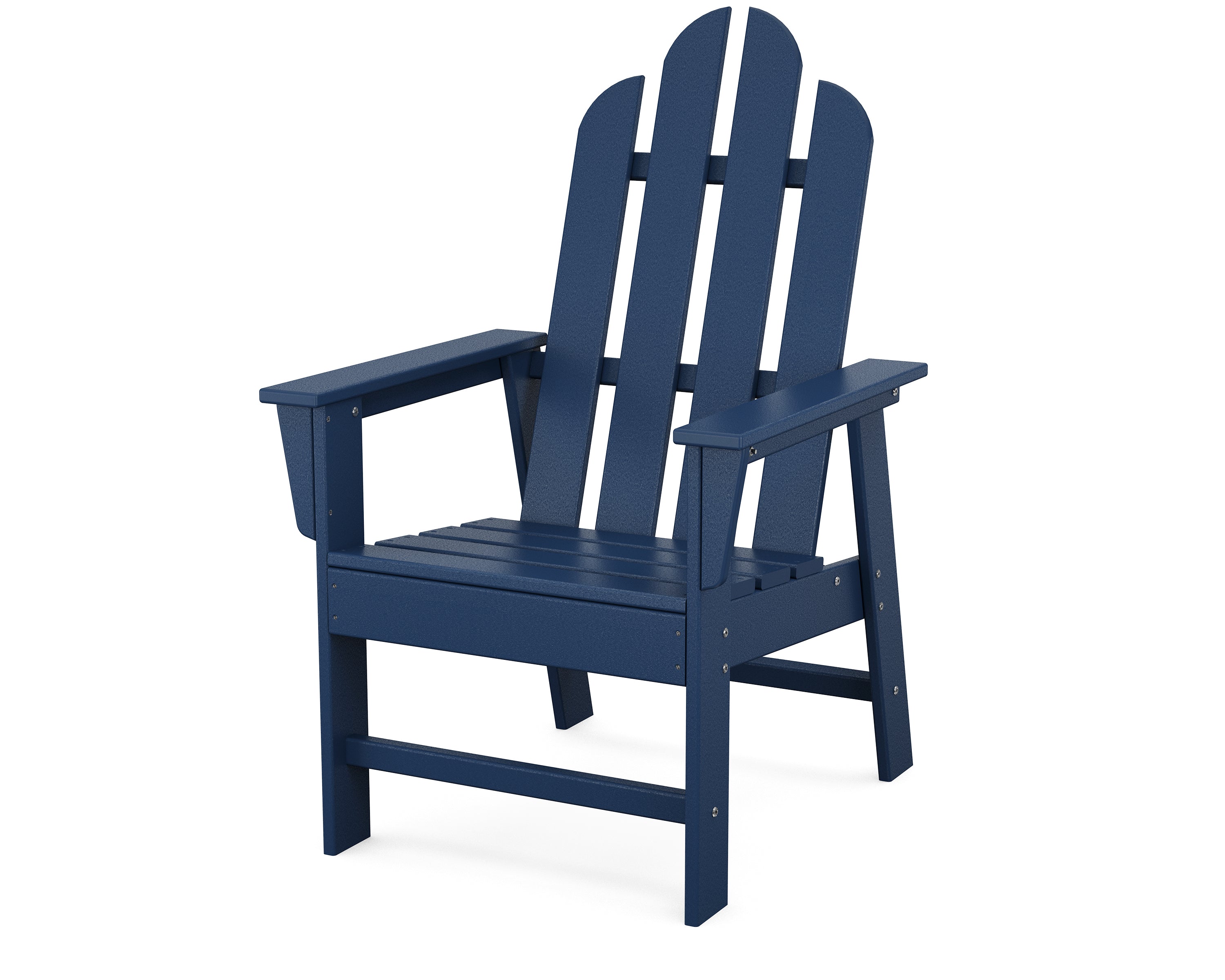 POLYWOOD Long Island Dining Chair - Durable Outdoor & Indoor Furniture - Weather-Resistant Adirondack-Style Seat - Perfect for Patio, Deck, Garden, and Poolside Use