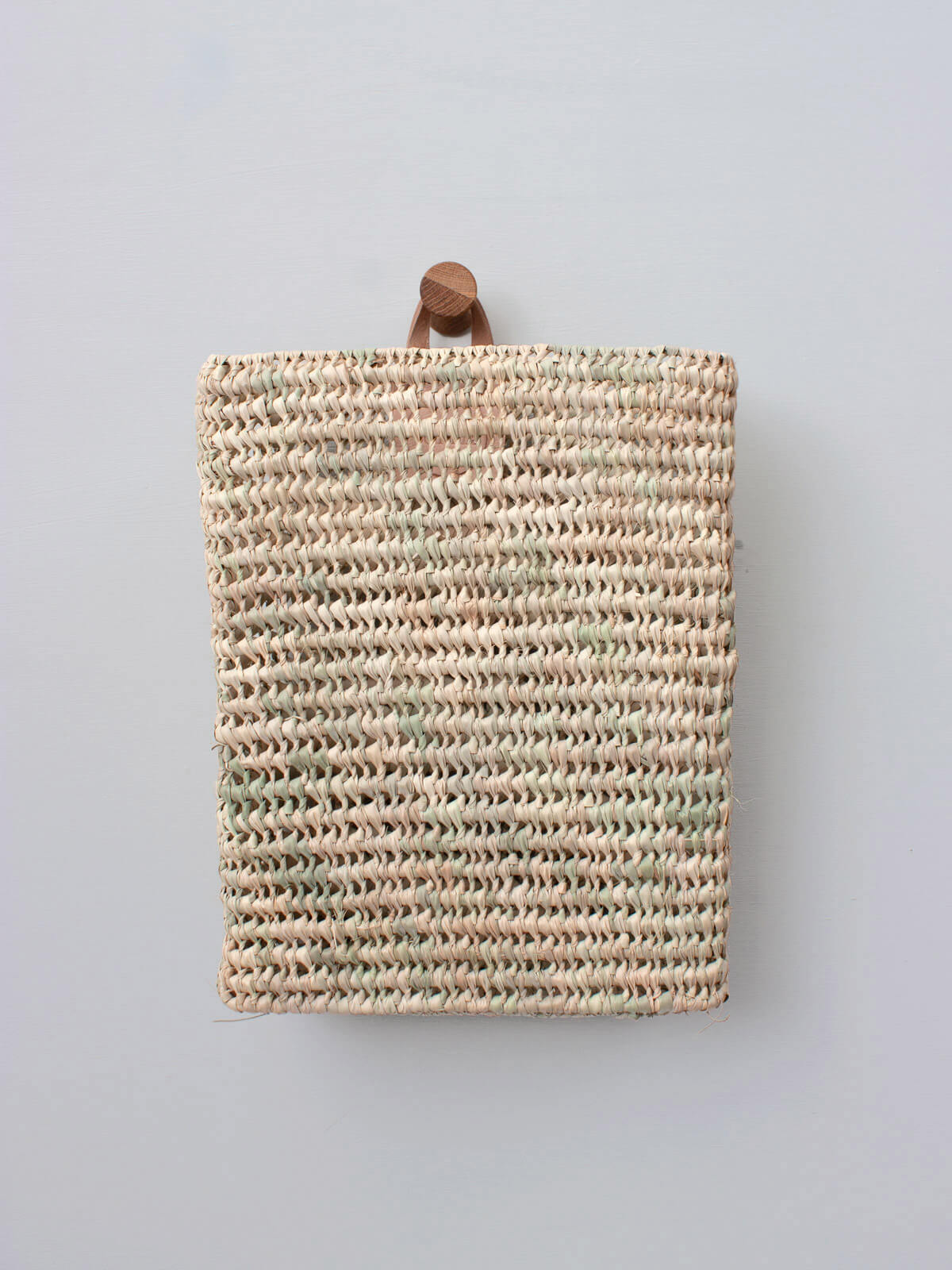 Osaka Wall Basket - Decorative Storage Organizer for Home, Bathroom, Kitchen | Perfect for Hanging Towels, Fruits, or Small Items | Rustic Farmhouse Style Shelf