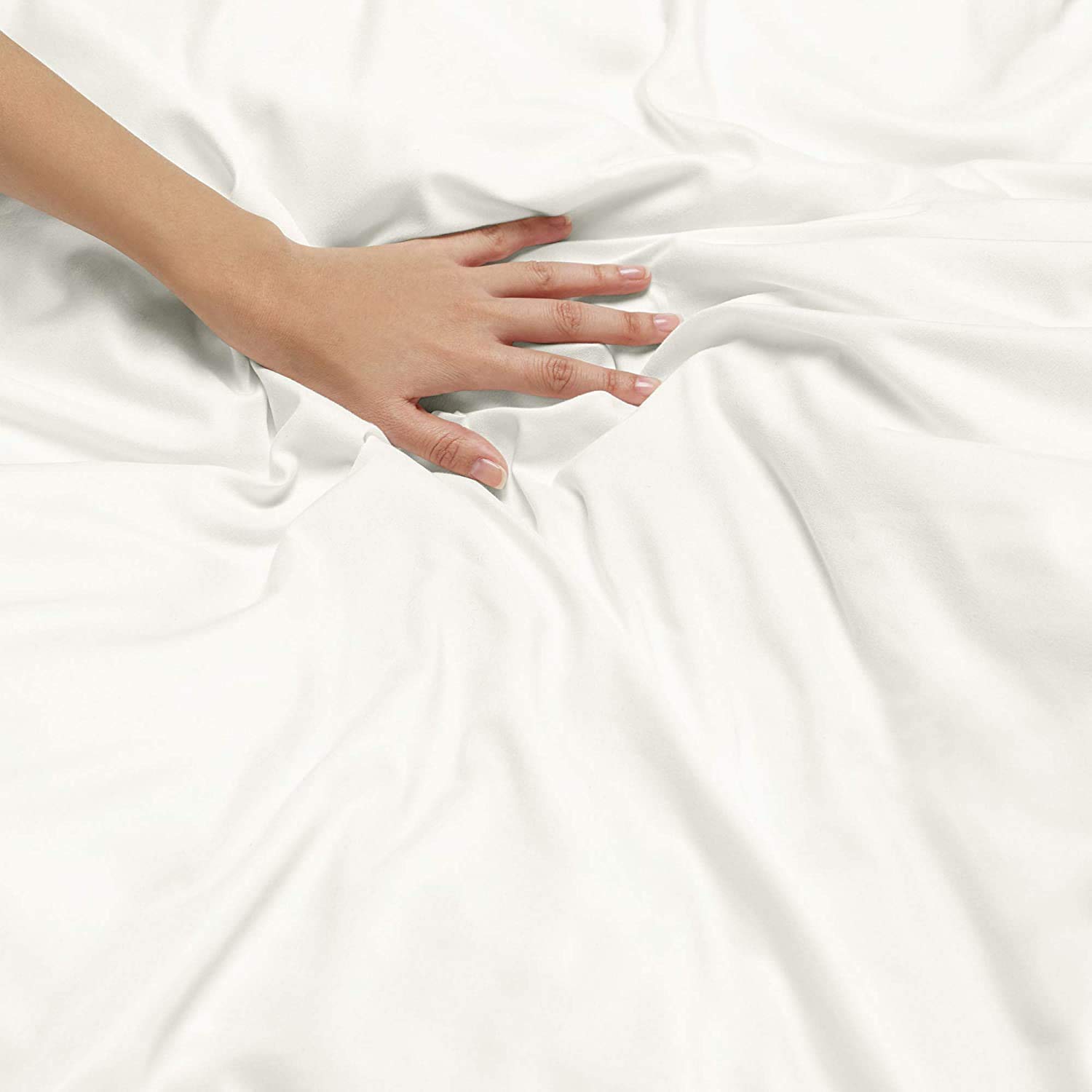 4Pcs 800 Thread Count 100% Soft Cotton Bed Sheet Set - Deep Pocket Fits Mattress Up to 16