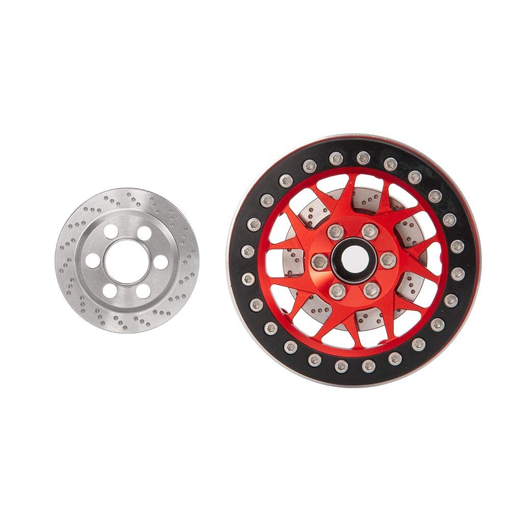 4Pcs 60g Stainless Steel Internal Wheel Weights for 1/10 SCX10 RC Crawler - Counterbalance for 1.9