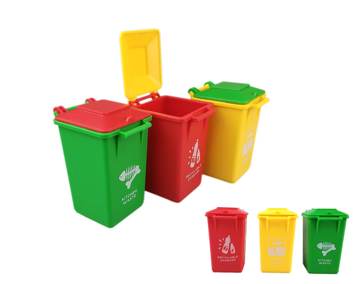 ABS Kids Push Toy Vehicles - Fun Trash Can Toy for Toddlers (Style 5) | Pretend Play, Early Learning & Indoor/Outdoor Playtime