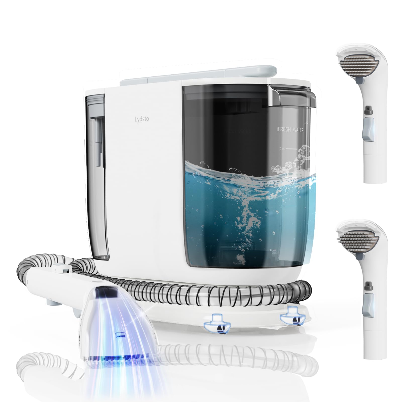 Lydsto Portable Carpet & Upholstery Cleaner - 12Kpa Powerful Suction Deep Cleaning Machine with 67.6oz Large Water Tank | Handheld Stain Remover for Pet Hair, Stairs, Car Seats & Couches | Perfect for Home, Office & Auto Interior Cleaning