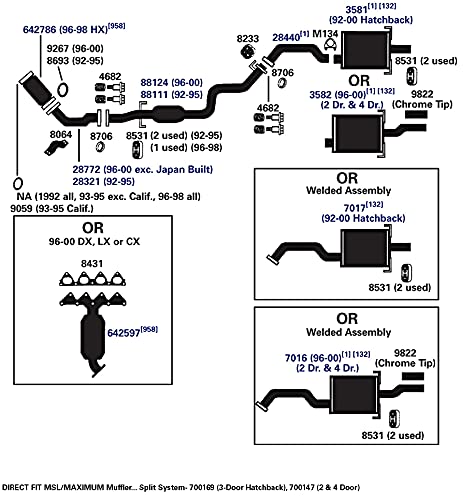 AP Exhaust Muffler 3581 - Durable Car Exhaust System for Smooth Rides