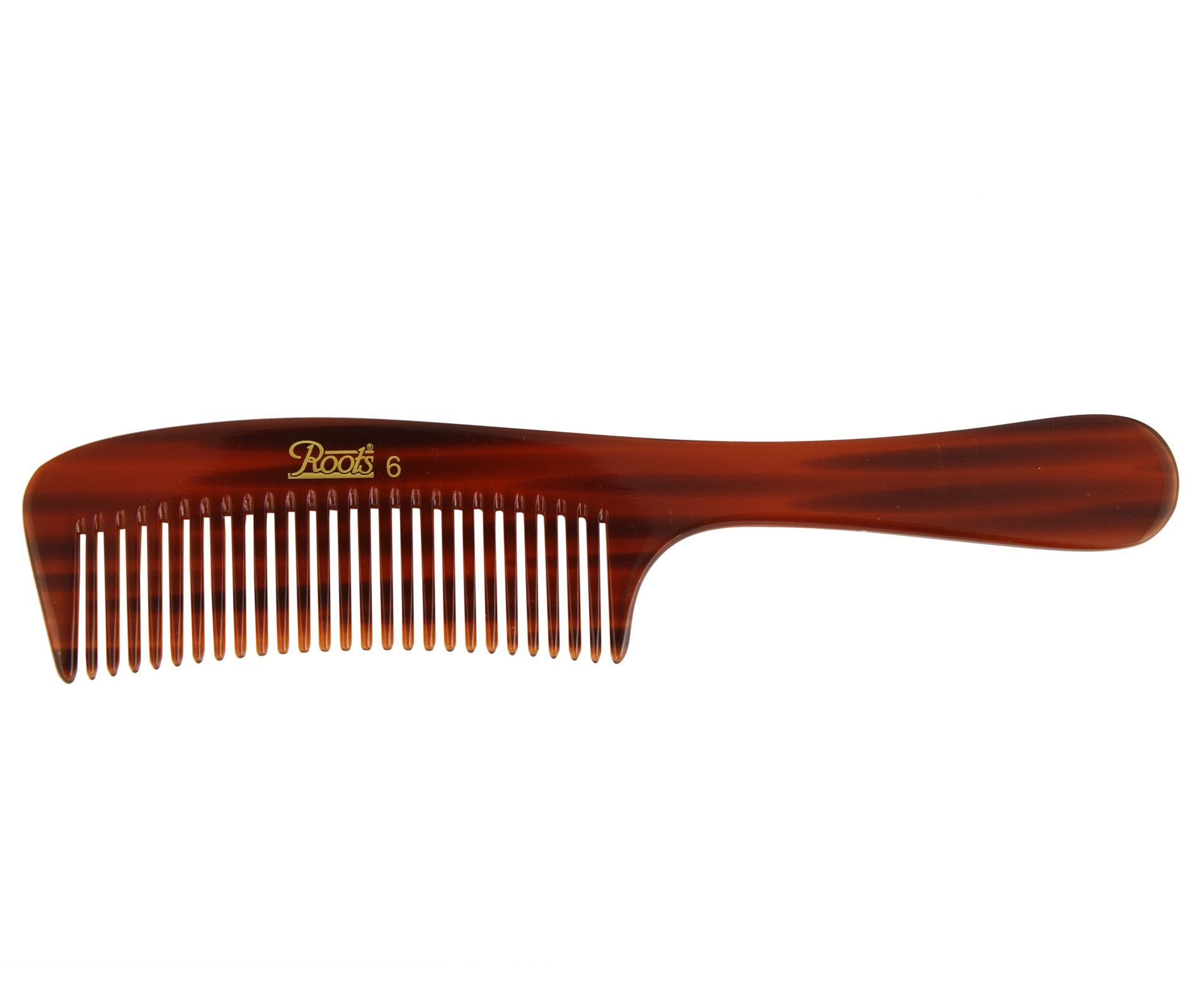 Roots Classic Fine Tooth Comb for Men & Women - No.6 Model - Gentle Detangling Hair Comb for Everyday Use - Perfect for Styling, Travel & Home Hair Care