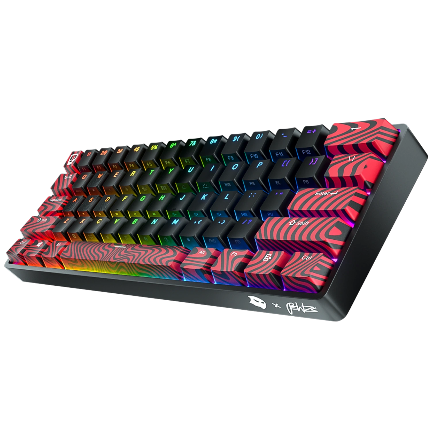 Pewdiepie K1 Wireless Mechanical Gaming Keyboard - RGB Backlit, Ultra-Fast Response for PC, Mac, PS5 - Perfect for FPS, MOBA & Streaming Gaming Sessions