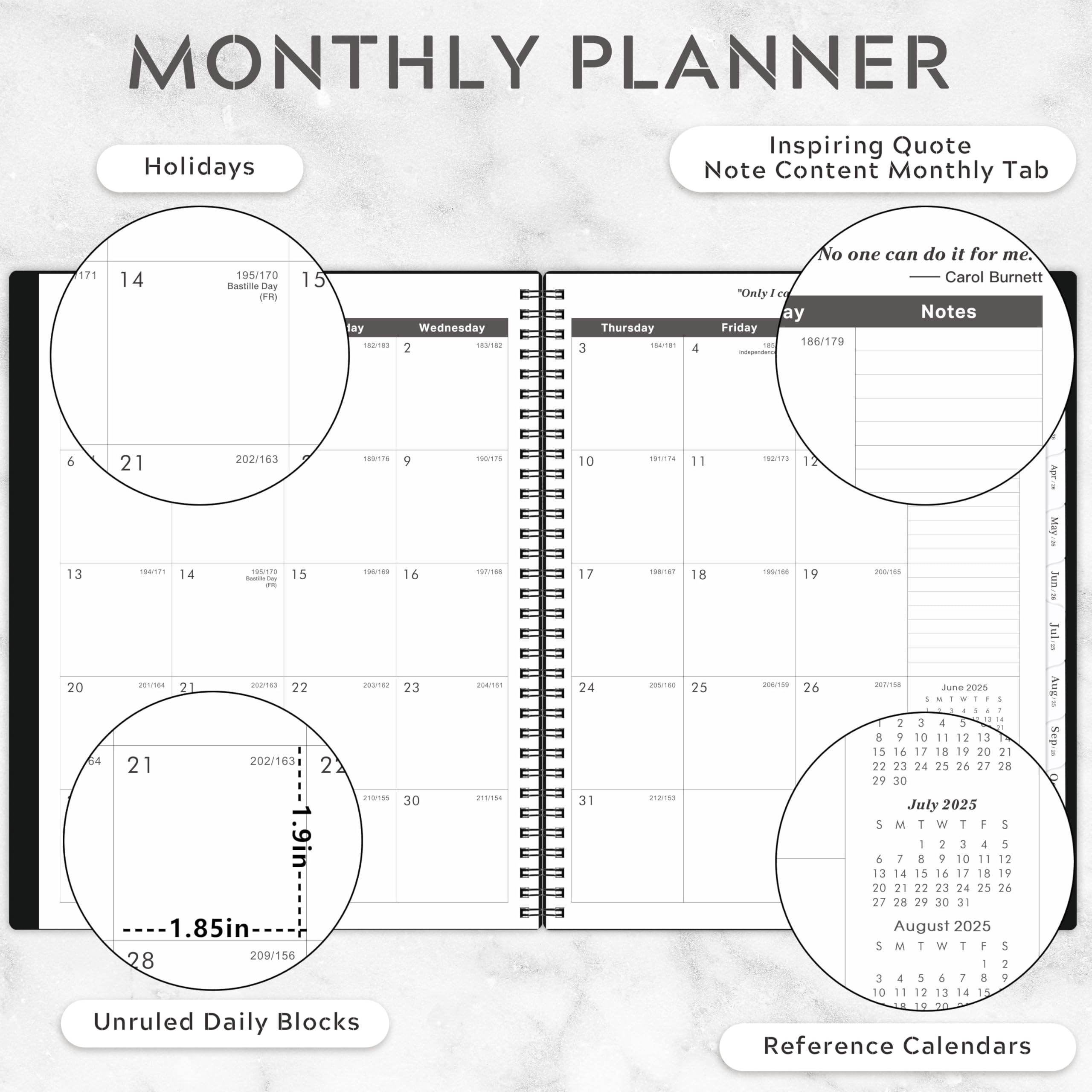 5-Year Monthly Planner 2025-2030 with Durable Polypropylene Cover - 9