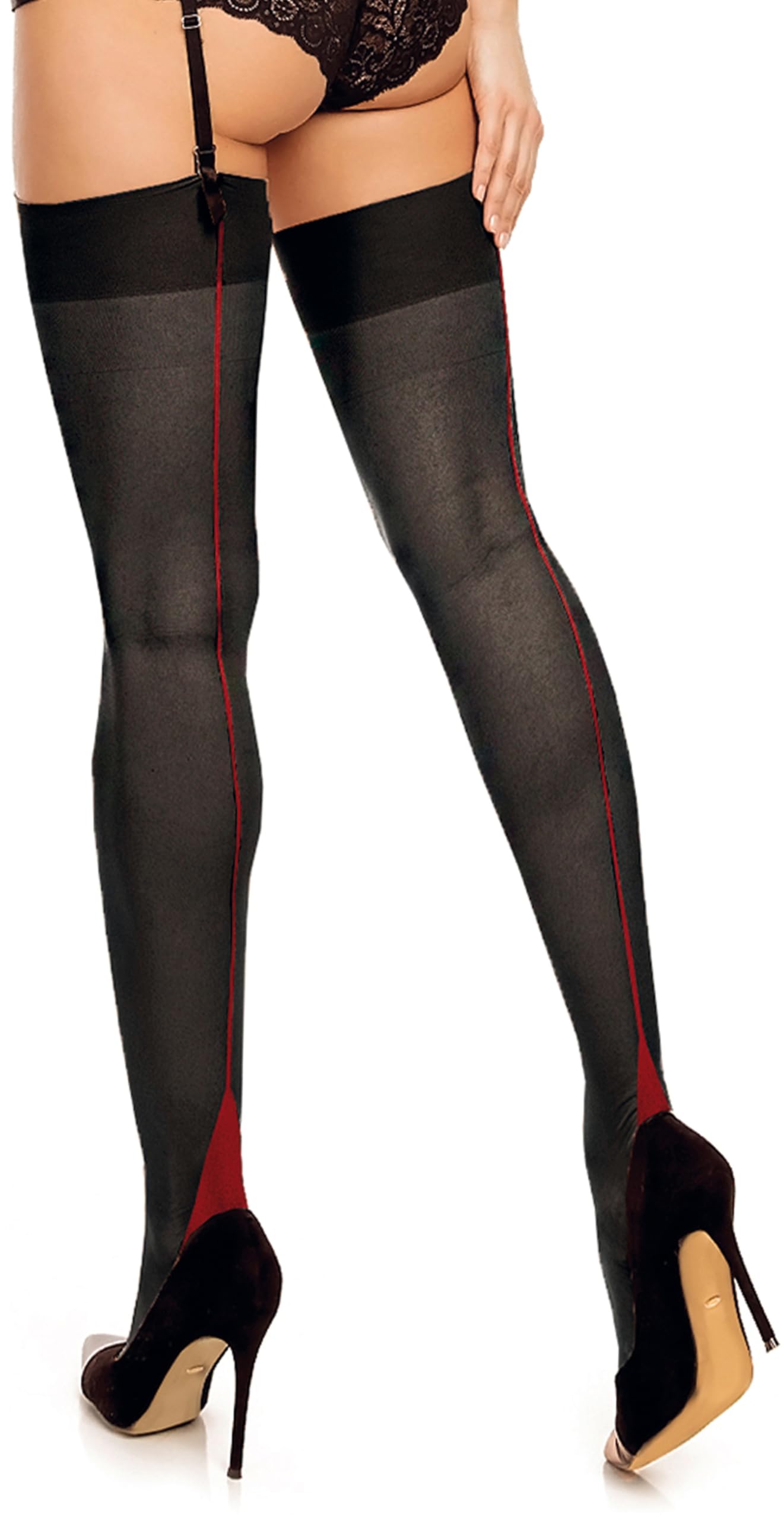 Glamory Women's Plus Size Stockings - 20 Denier Comfortable & Stretchy Tights for Everyday Wear, Work & Special Occasions