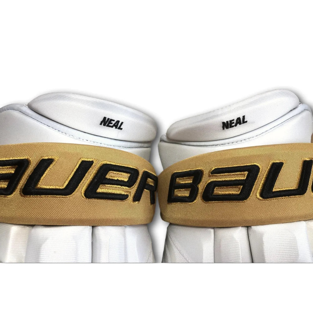 James Neal Autographed 2017 Vegas Golden Knights Game-Used Gloves - First VGK Season Collectible - Perfect for Hockey Fans & Memorabilia Displays