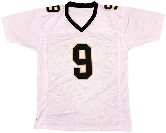 Drew Brees New Orleans Saints Autographed Signed White Football Jersey - Authentic Collectible Memorabilia for NFL Fans, Sports Enthusiasts, and Home Decor Display