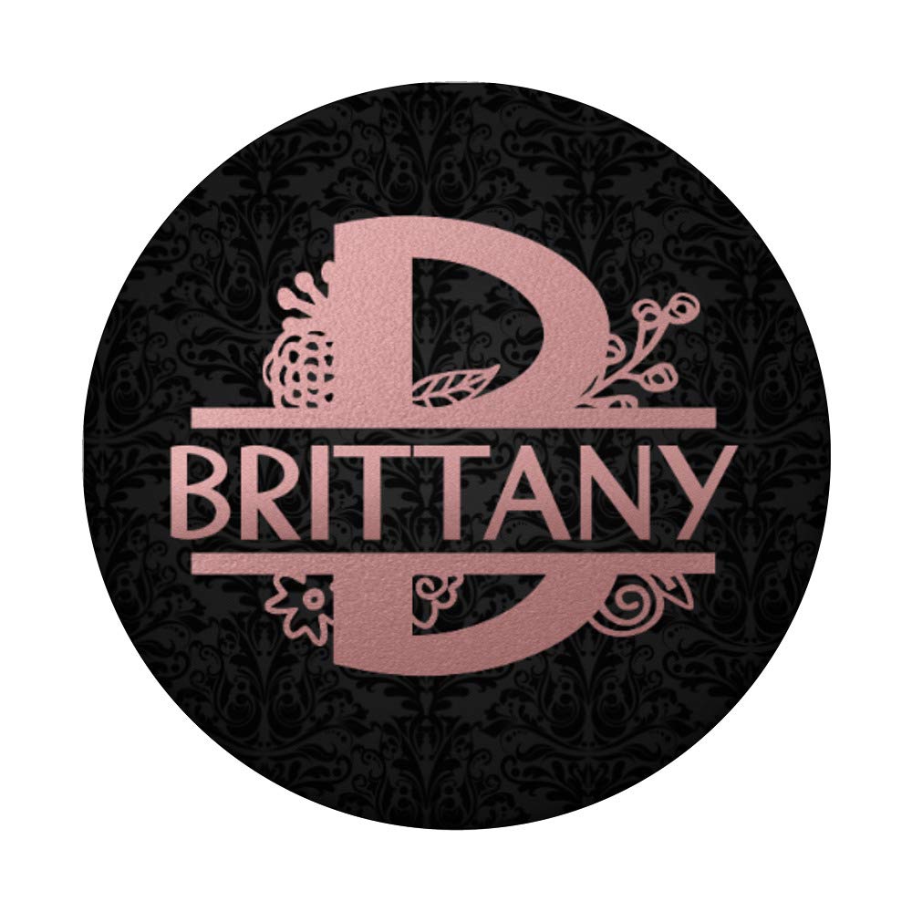 Personalized Letter B Brittany Name Rose Pink Floral Monogram Necklace - Perfect for Birthdays, Anniversaries & Gifts for Women
