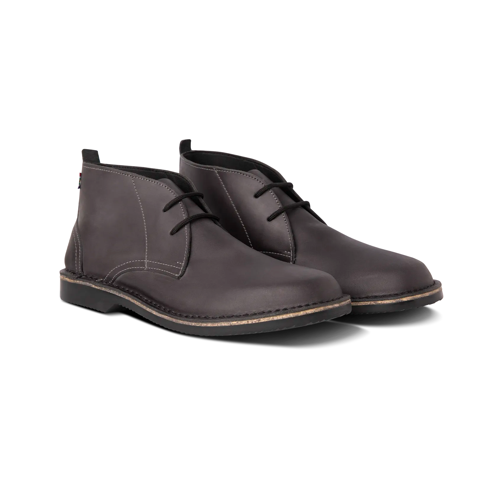 Premium Veldskoen Chukka Boots for Men - Comfortable Leather Shoes with Charcoal Sole | Ideal for Casual Wear, Outdoor Adventures & Travel