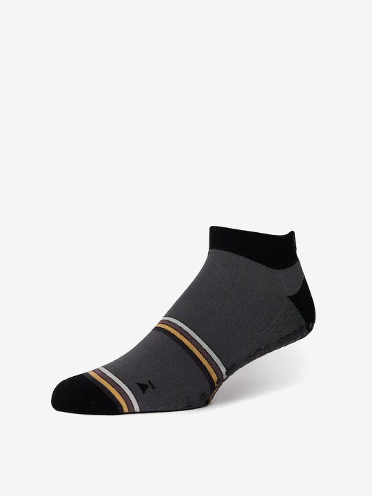 Base 33 Low Rise Non-Slip Grip Socks for Women - Breathable Yoga Socks with Arch Support - Perfect for Pilates, Barre & Workout (Sunset Color)