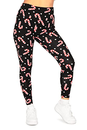 High Waisted Candy Cane (Black Red White)
