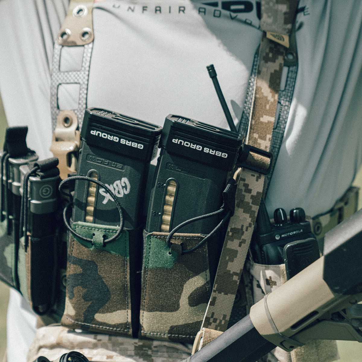 GBRS Group Modular Chest Rig Kit - Tactical Molle Vest for Military & Outdoor Use | High-Quality Made in USA Gear for Airsoft, Hunting & Range Training