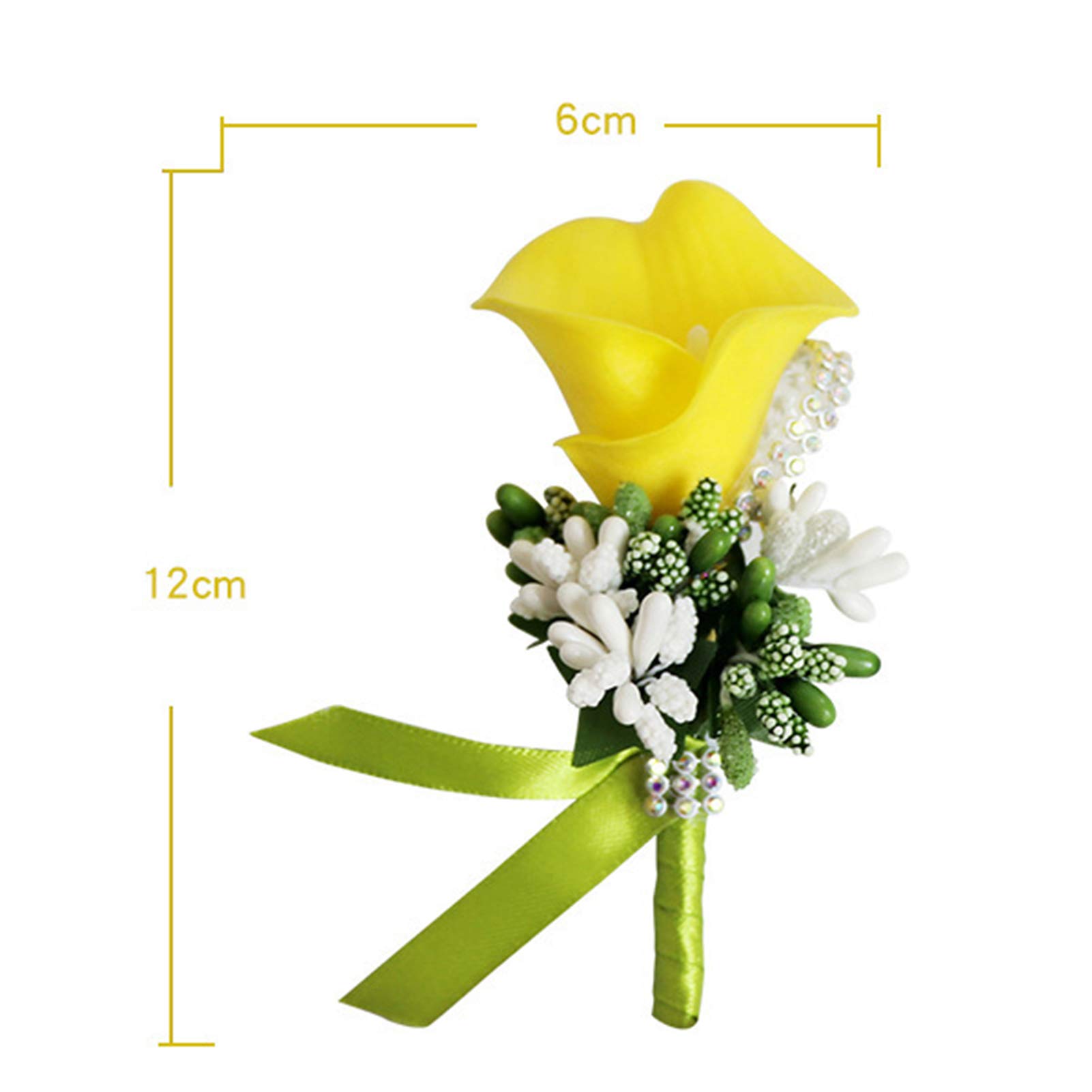 Elegant Rose Boutonniere for Groom & Groomsmen - Wedding, Prom, Party Corsage Brooch - Perfect for Formal Events & Special Occasions