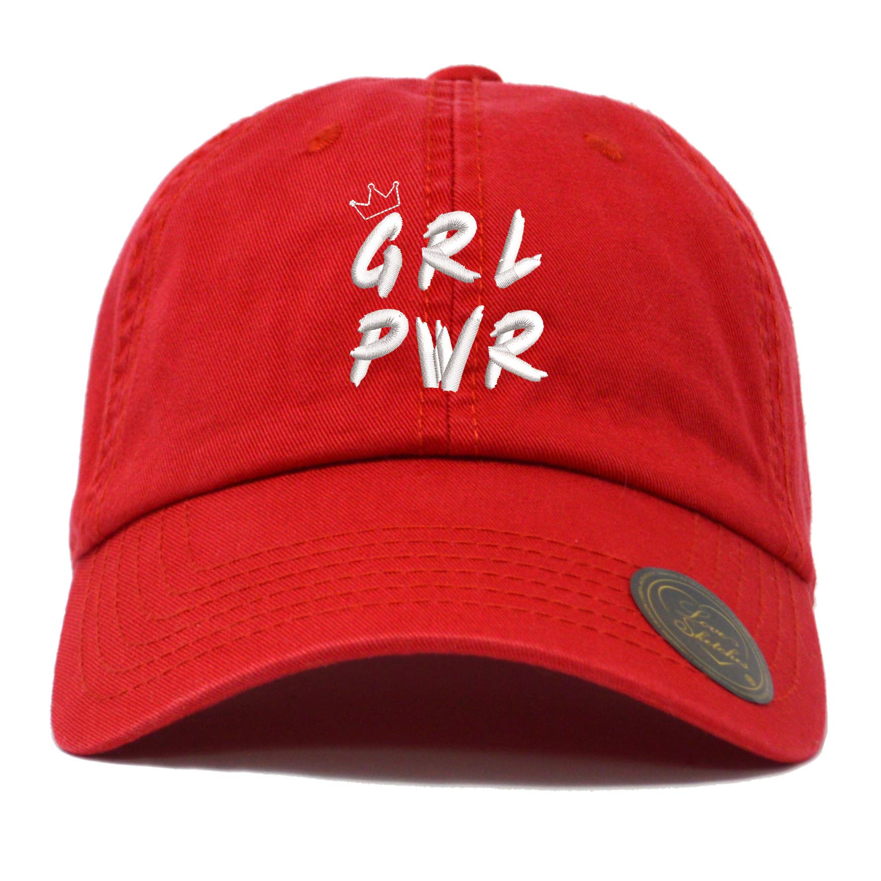 Girl Power GRL PWR with Crown Classic Polo Baseball Cap - Low Profile Dad Hat for Women - Casual Sporty Style for Baseball, Golf, and Everyday Wear