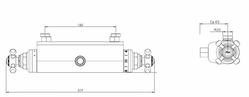 Donegal 160 c/c Thermostatic Shower Valve - Premium Temperature Control for a Luxurious Bathroom Experience | Perfect for Modern Homes & Spa-Like Showers
