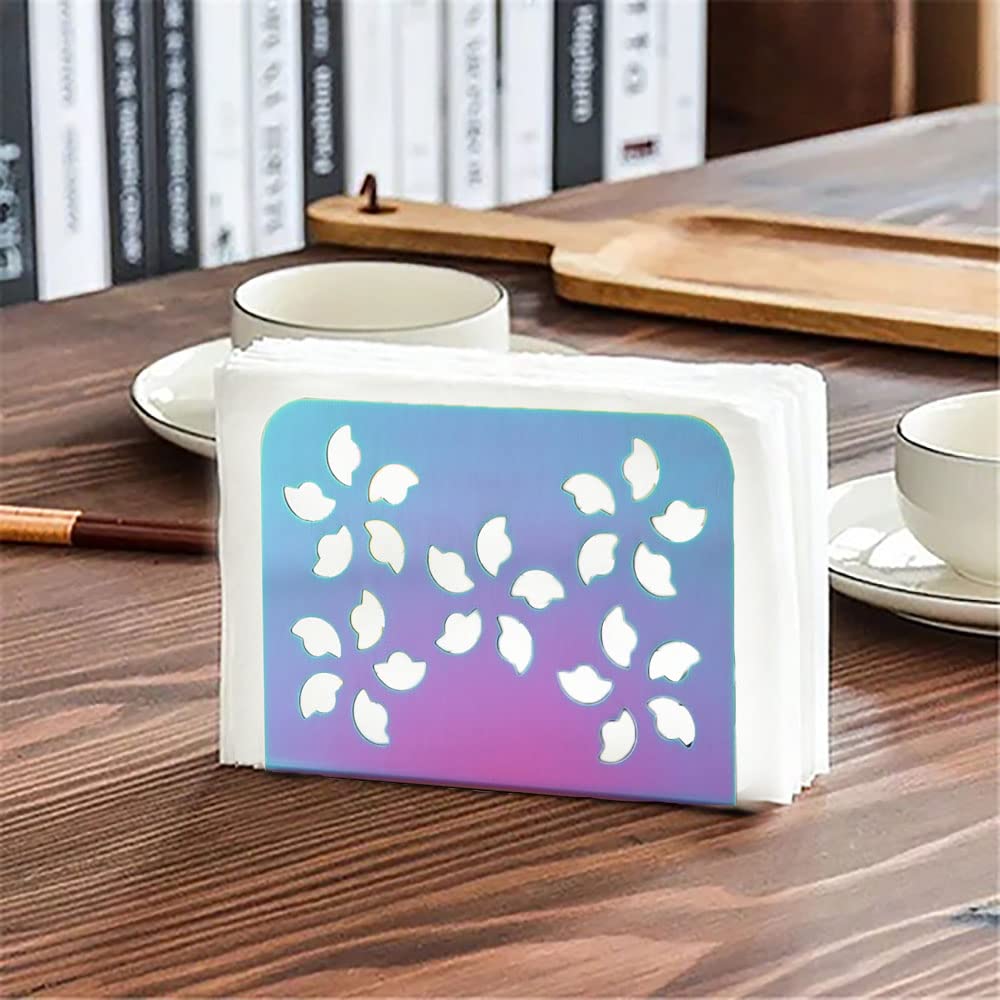 Rainbow Stainless Steel Napkin Holder - Farmhouse Kitchen & Dining Table Accessories for Home & Restaurant Decor | Perfect for Farmhouse, Rustic, and Classic Table Settings