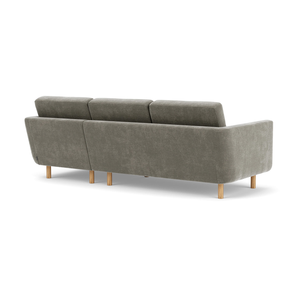 Conrad Fabric Right Chaise Sofa - Modern Sectional Couch for Living Room, Lounge & Home Theater - Comfortable Upholstered Furniture with Chaise Lounge