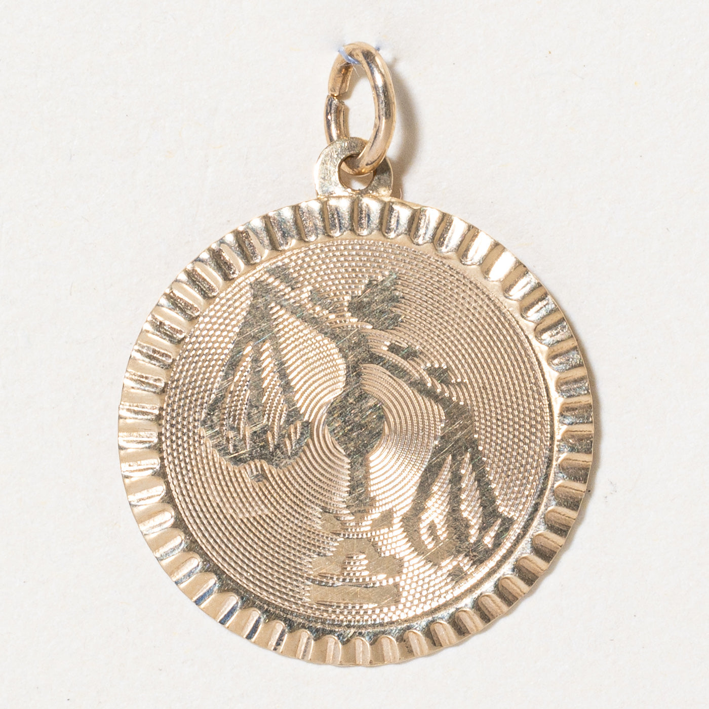 14K Yellow Gold Libra Zodiac Charm Pendant Necklace - Perfect for Birthdays, Gifts & Astrology Lovers