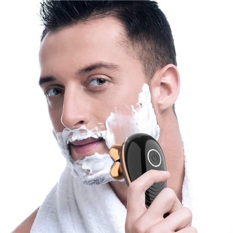 Best Electric Head Shaver for Bald Men - Rechargeable 5-Blade Rotary Beard Trimmer & Waterproof Shaving Machine for Smooth Shave | Perfect for Travel, Gym & Daily Grooming