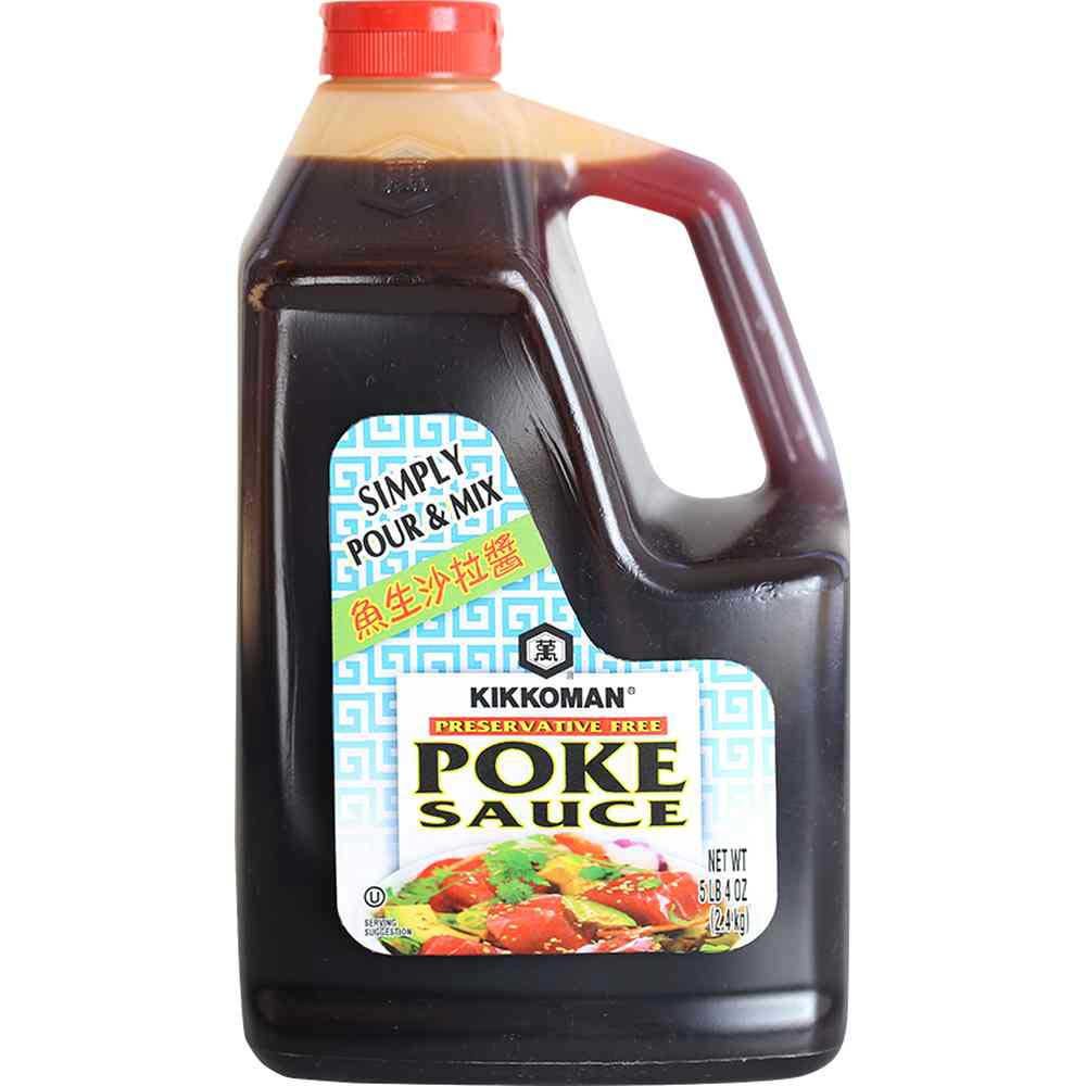 Kikkoman Preservative-Free Poke Sauce - 2.4kg (6 Bottles per Case) | Authentic Japanese Flavor for Poke Bowls, Sushi & Asian Cuisine | Perfect for Restaurants, Catering & Home Cooking