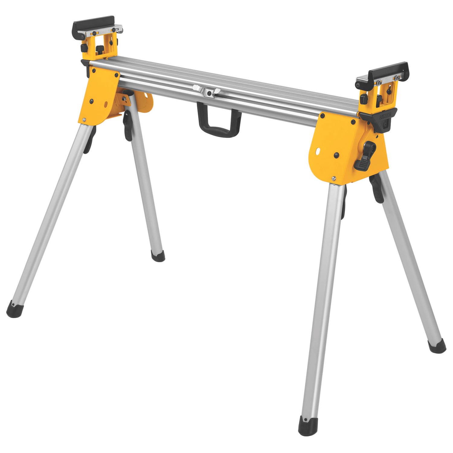 DEWALT 12-Inch Sliding Compound Miter Saw Stand with Crown Stops - Heavy Duty Portable Workbench Supports 500 lbs - Perfect for Construction Sites & DIY Woodworking Projects