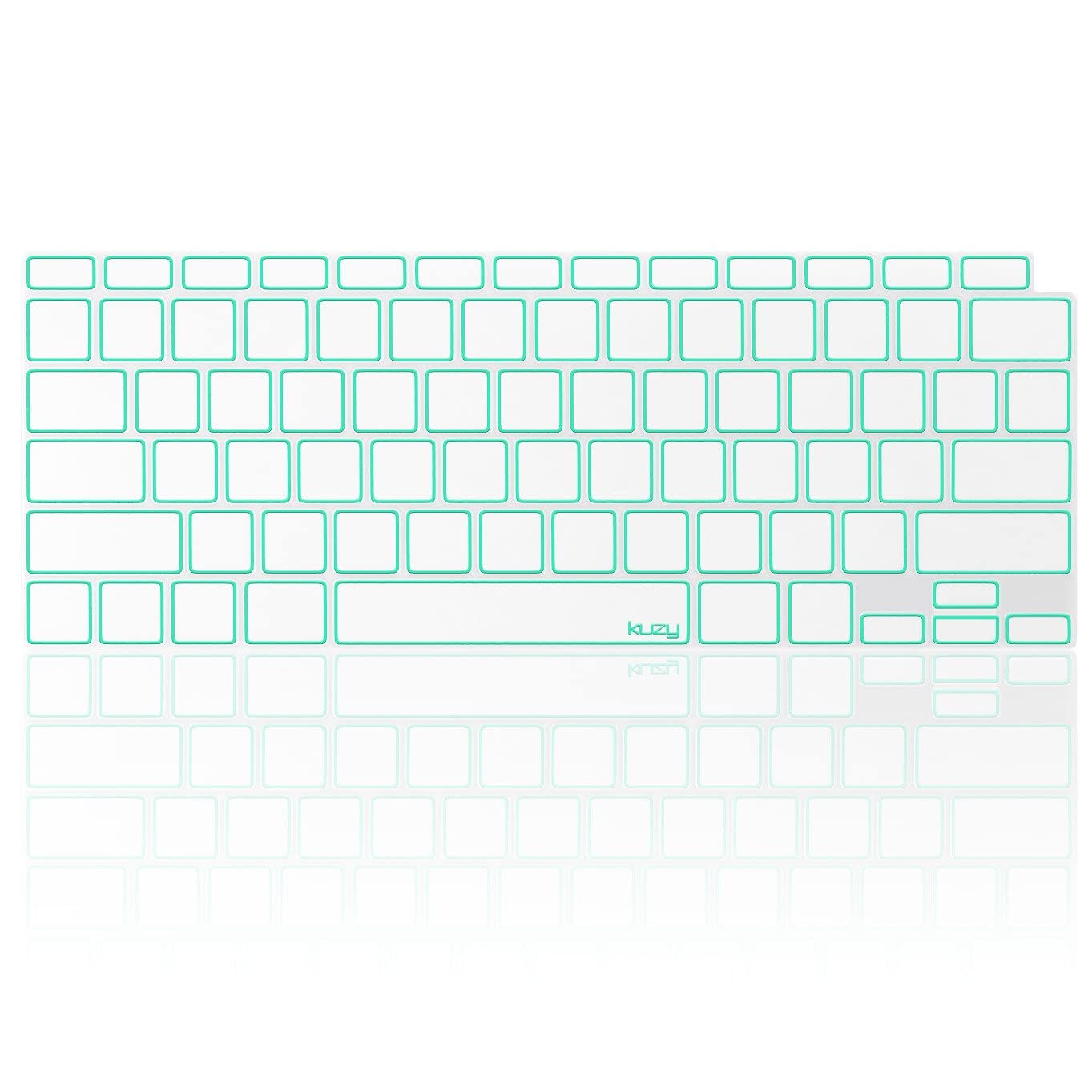 Ultra Thin Keyboard Cover for MacBook Air 2020 M1 A2337 - Mint TPU Skin for Work & Travel