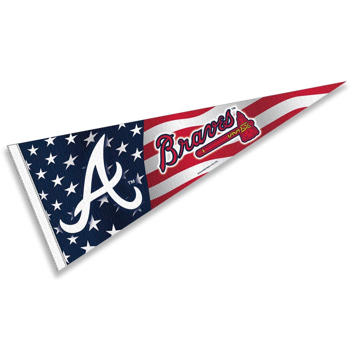Braves Nation USA Stars & Stripes Pennant Flag - Perfect for Game Day & Home Decor