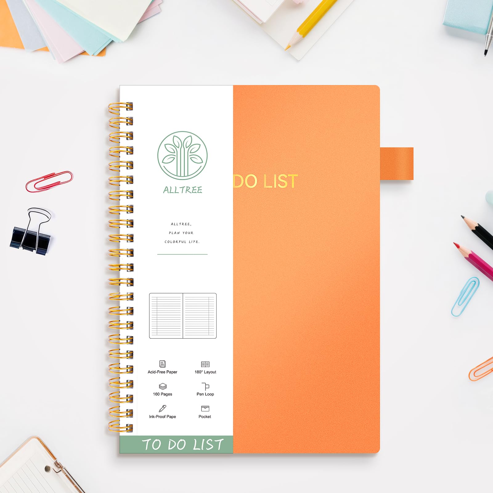 ALLTREE Spiral To Do List Notebook - 7